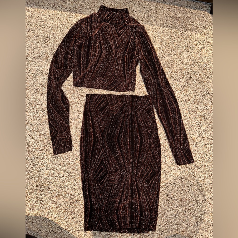 BLACK BEAD | TWO PIECE SPARKLY SET
